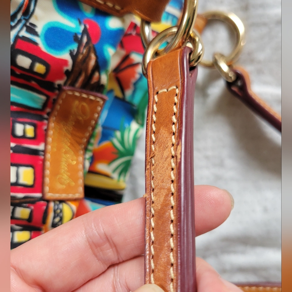 ✨️HP✨️Dooney & Bourke | Large Colorful "Sandbar" Tropical Vacation Tulip Tote - Picture 16 of 16